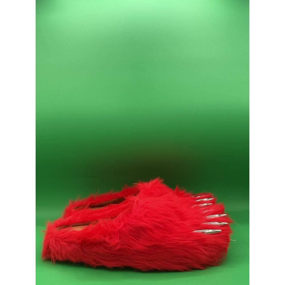 Bravest Studios Bear Claw Mules Red Size 9 Brand New In Box